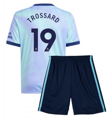 Arsenal Leandro Trossard #19 Tercera Equipación Niños 2024-25 Manga Corta (+ Pantalones cortos)